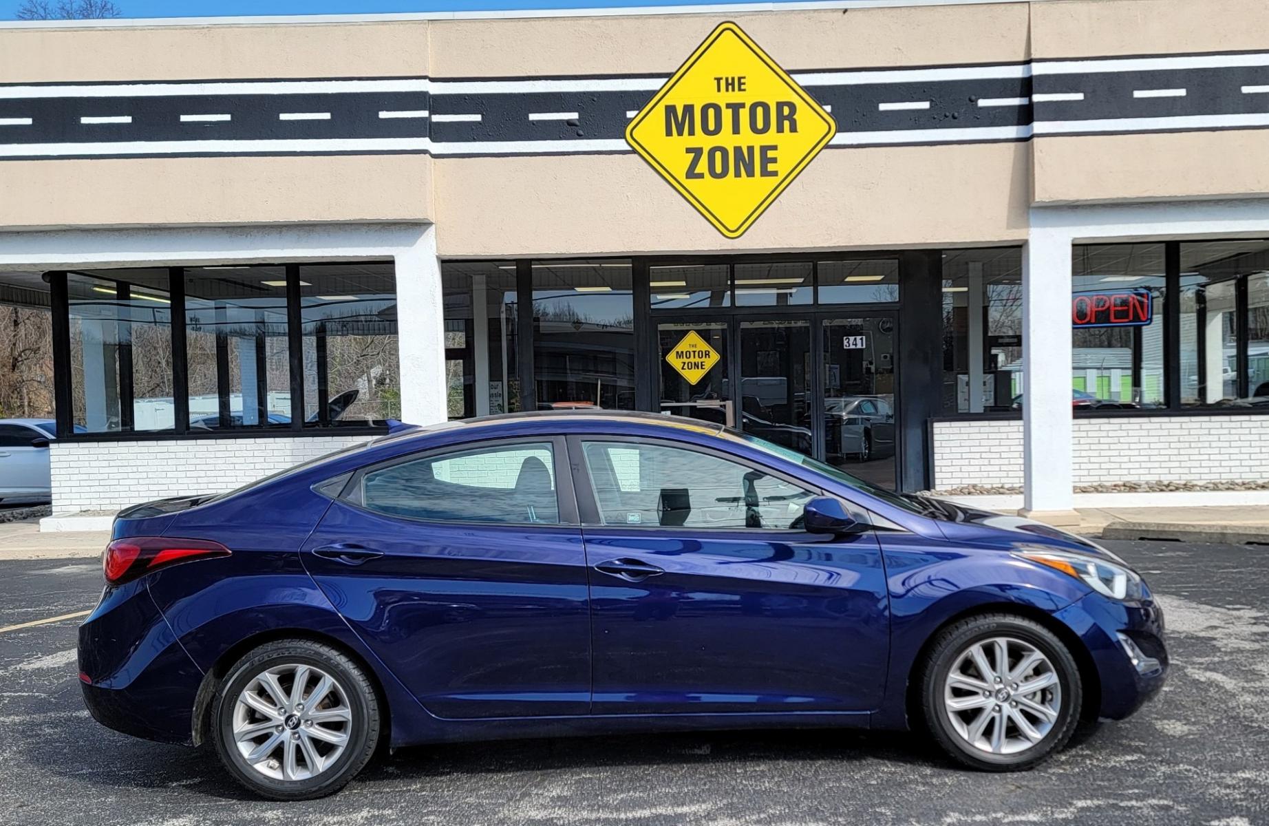 2014 Blue /Gray Hyundai Elantra Limited (5NPDH4AE2EH) with an 1.8L L4 DOHC 16V engine, 6-Speed Automatic transmission, located at 341 N White Horse Pike, Lawnside, NJ, 08045, (856) 262-9500, 39.855621, -75.027451 - Photo #2